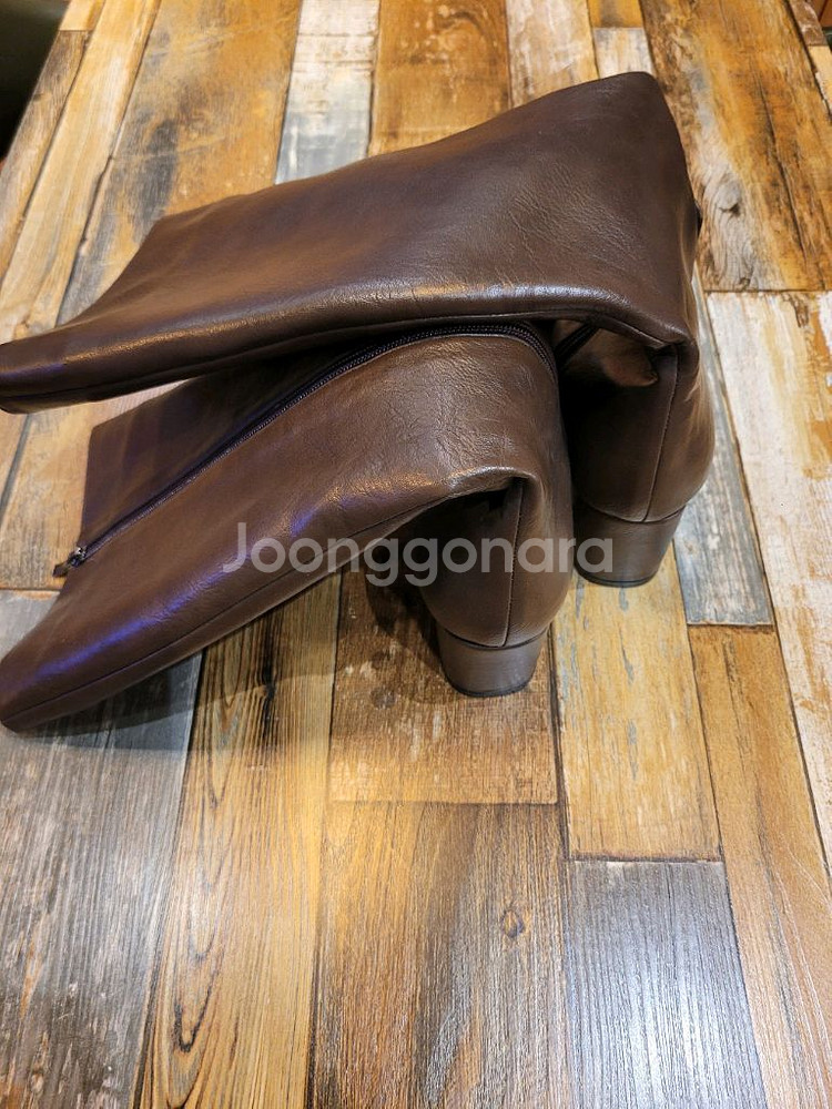 여성)웨스턴 사이드지퍼 롱부츠(새상품250m)--3