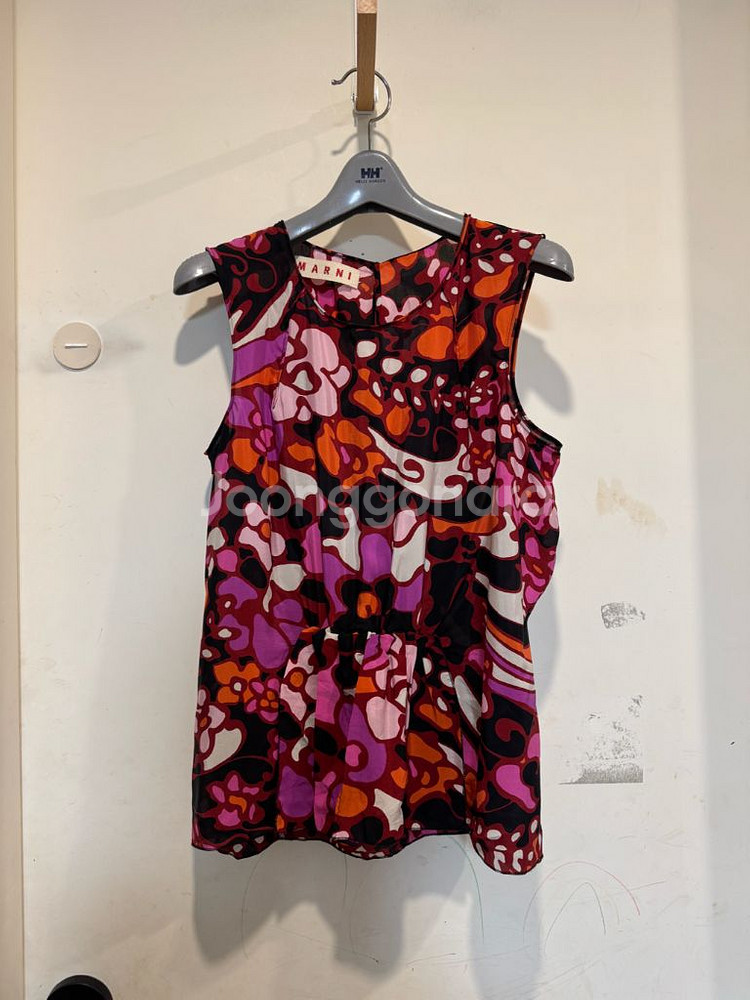 마르니 실크 블라우스--0