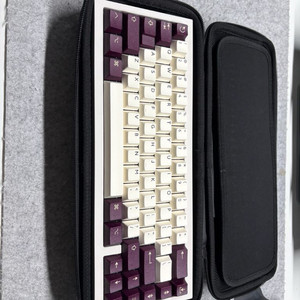 qk65 v1 화이트/블루, pbtfans 키캡