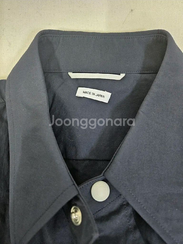 톰브라운 암밴딩 나일론 셔츠 자켓 네이비 3--4