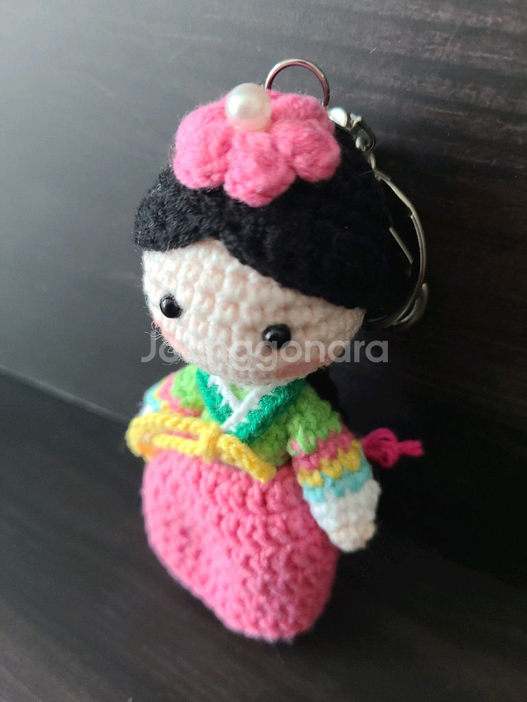 한복 도령, 아씨 손뜨개 키링 (계좌거래)--1