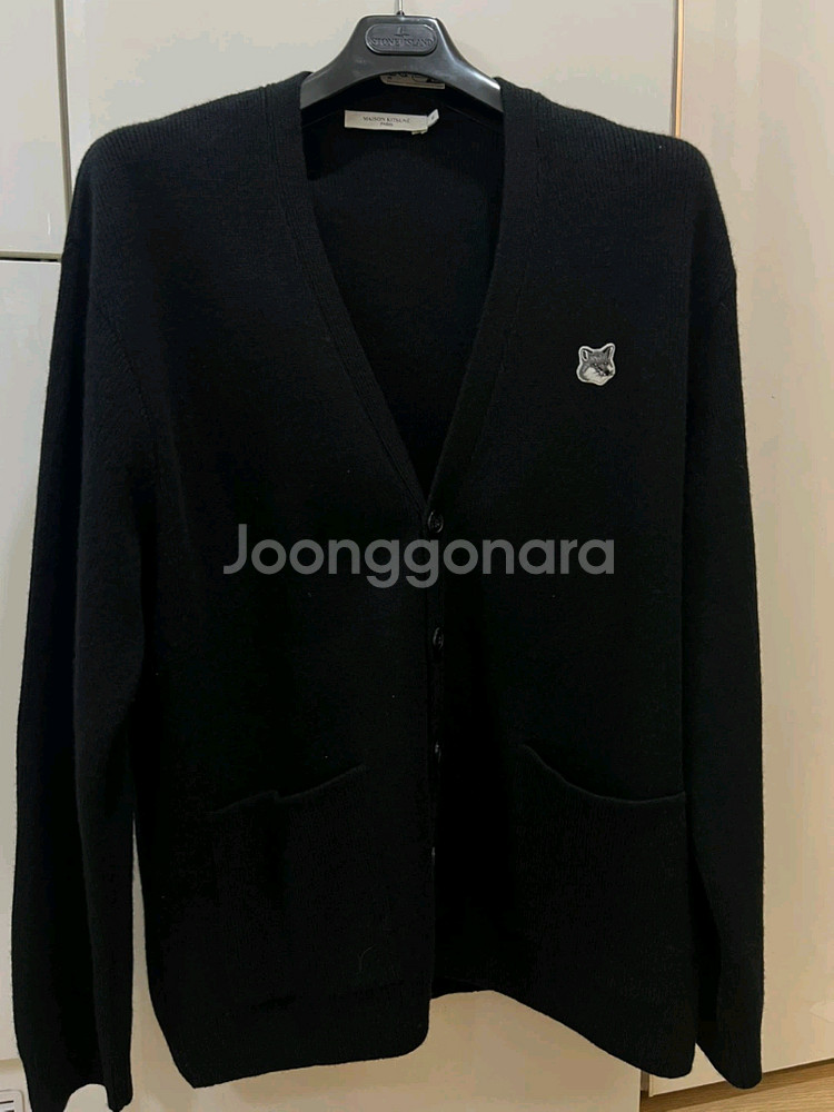 23fw 메종키츠네 블랙가디건 XL (새상품급)--0