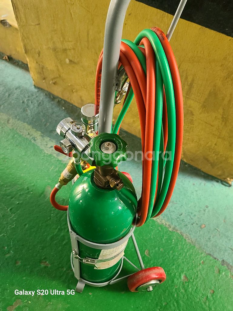 산소용접기 알미늄통 3.7리터--1