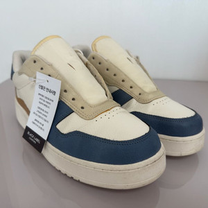 자라 마린블루 가죽 스니커즈 260mm (4cm 키높이