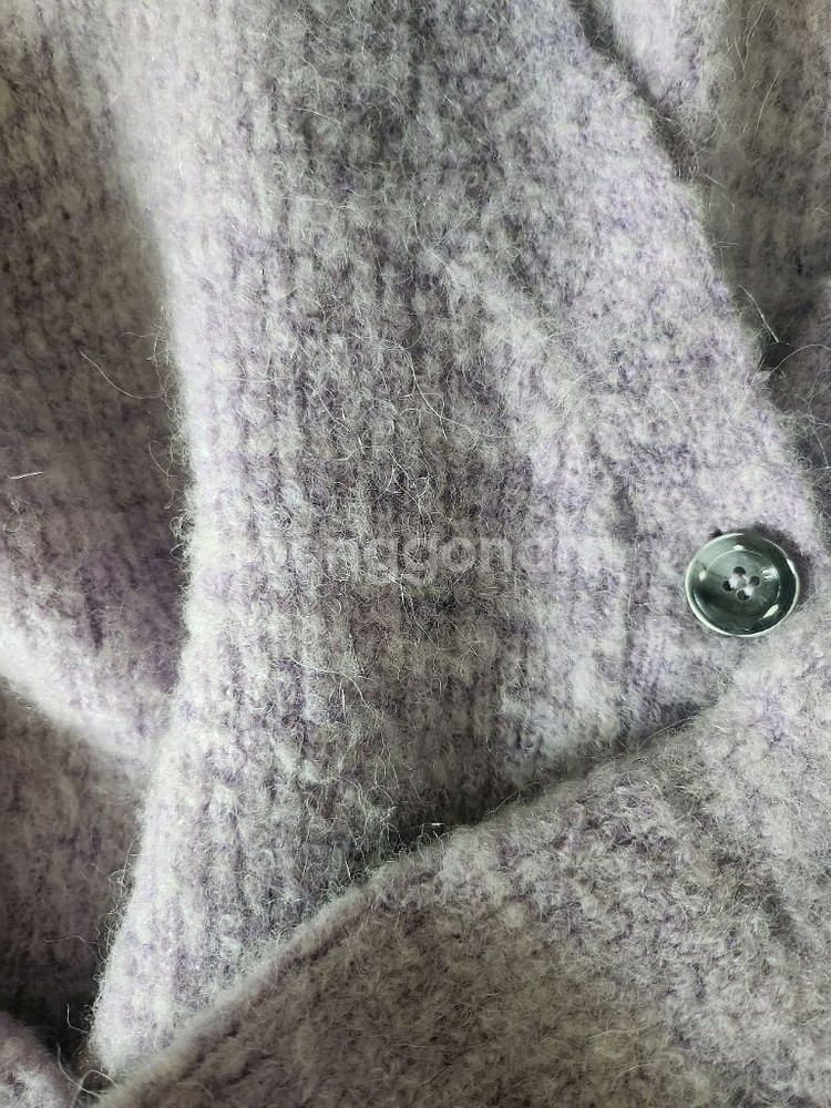 앤더슨벨 루아 알파카 데미지드 가디건 라벤더 퍼플--9