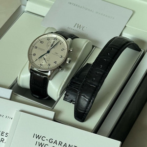 <풀셋> IWC 포르투기저 블루핸즈 정품가죽 2개