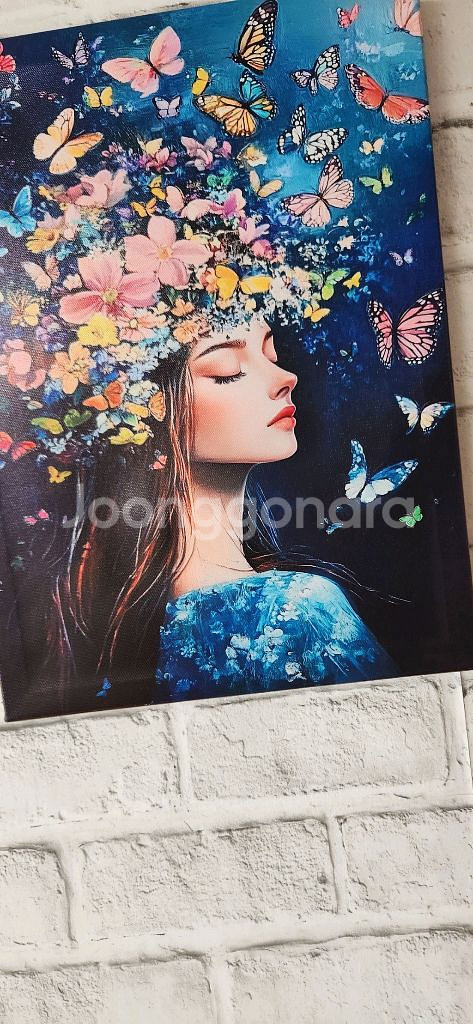새상품)원목 프레임 캔버스 그림액자 인테리어소품--1