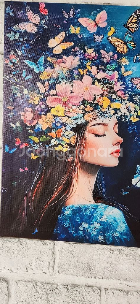 새상품)원목 프레임 캔버스 그림액자 인테리어소품--3
