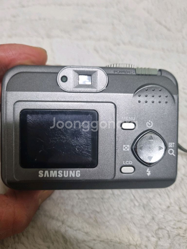 삼성 케녹스 Digimax 201 실버 카메라 레트로--5