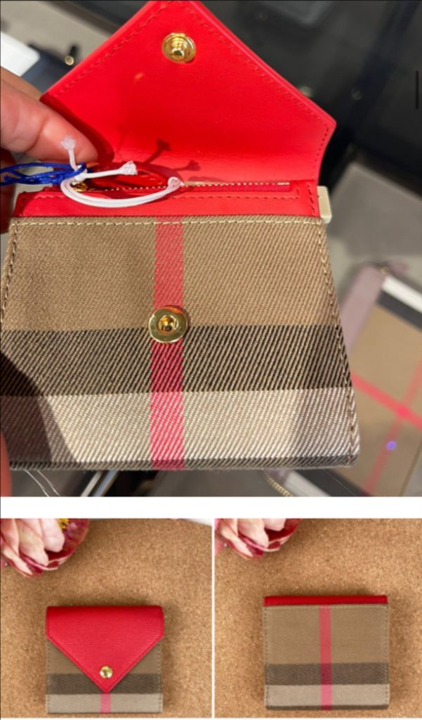 버버리 반지갑 이미지