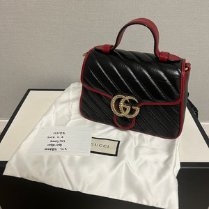 구찌 마몬트 탑핸들백 스몰 블랙 시즌