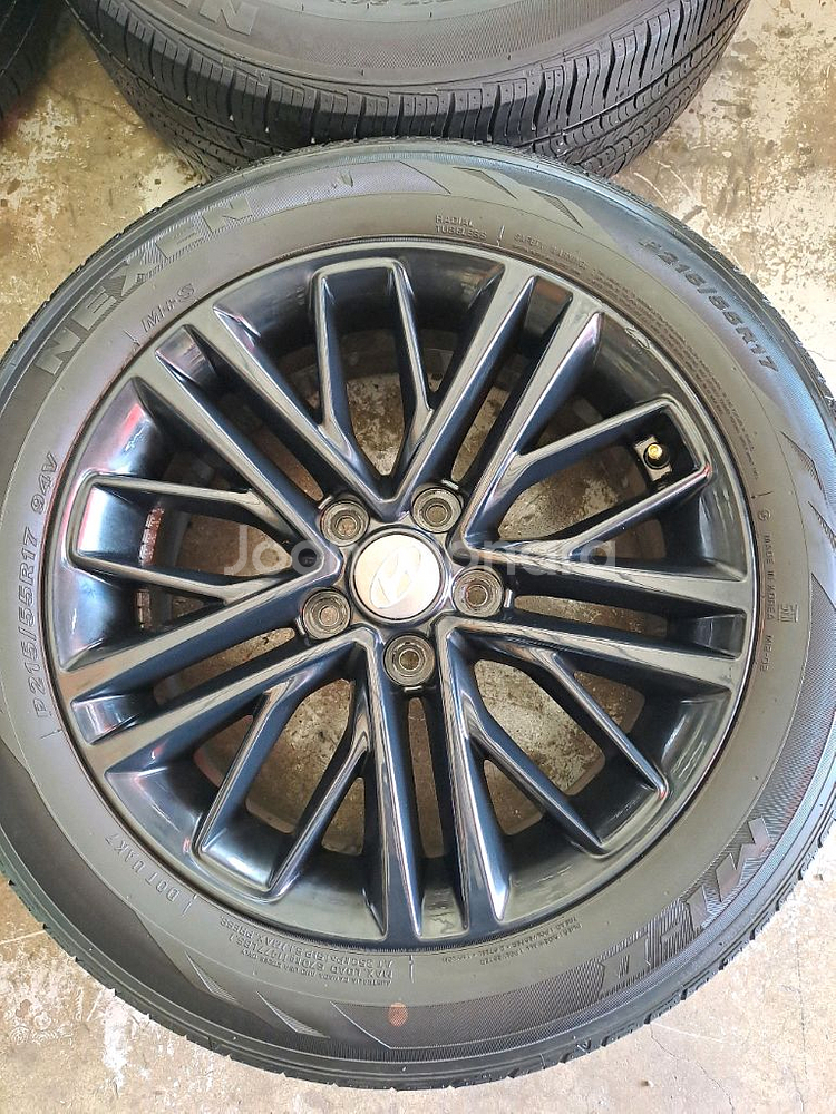 쏘나타용 17인치휠타이어--3