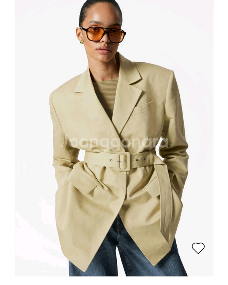 앤아더스토리즈 벨티드 블레이저--2