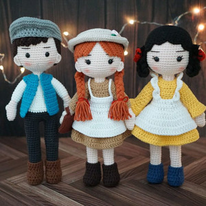 빨간머리앤, 다이애나, 길버트 뜨개 인형 (계좌거래)