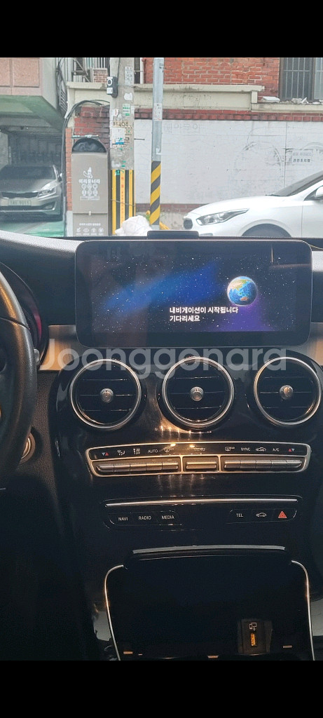 벤츠 c클래스 w205 순정 모니터 디스플레이--2