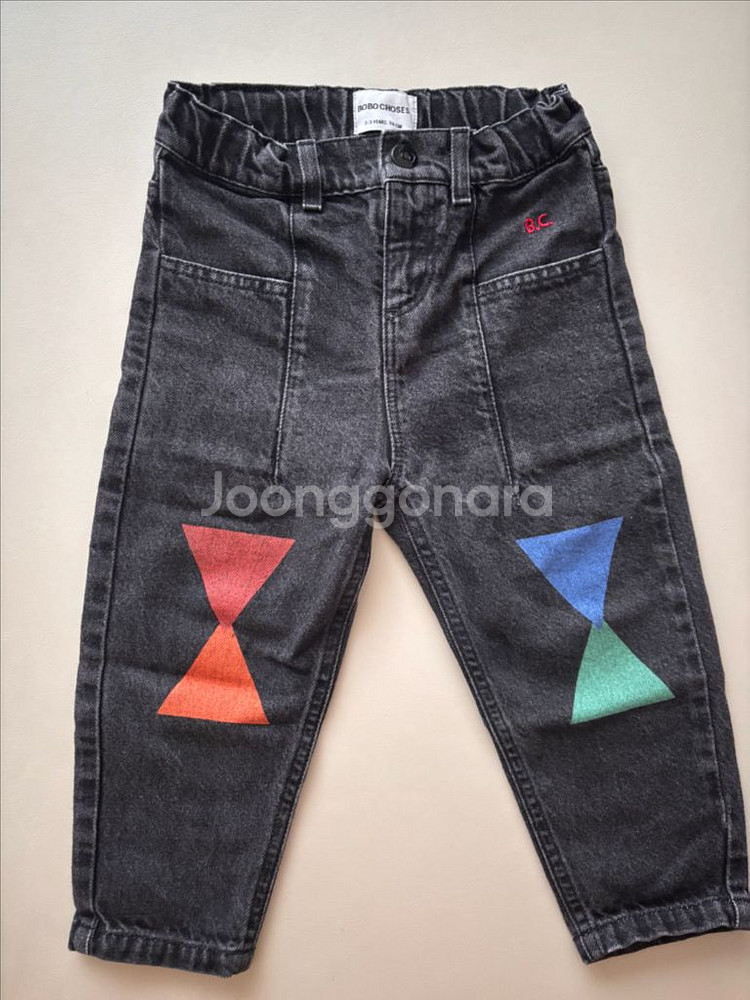 보보쇼즈 흑청데님 2-3y--0