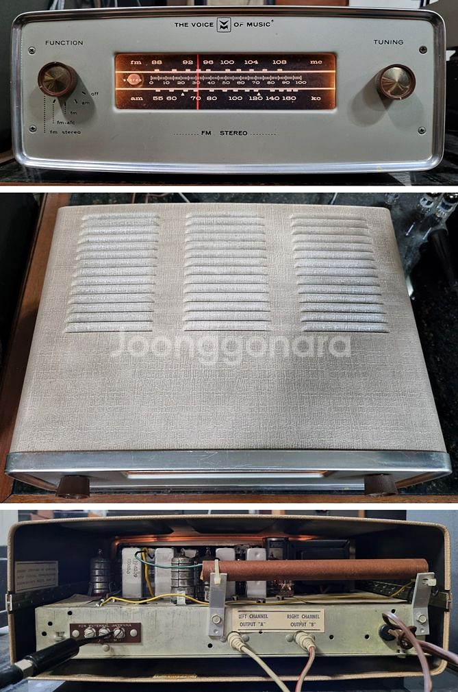 미제 보이스뮤직 Model 1465-2 진공관 튜너--0