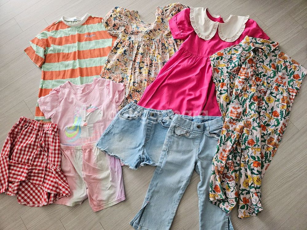 여아 원피스 여름반바지 청반바지 130사이즈--0