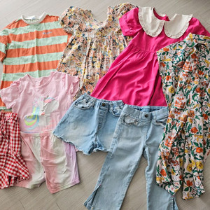 여아 원피스 여름반바지 청반바지 130사이즈