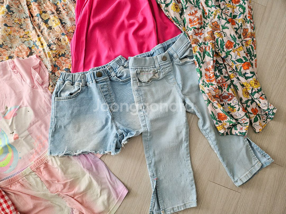 여아 원피스 여름반바지 청반바지 130사이즈--4