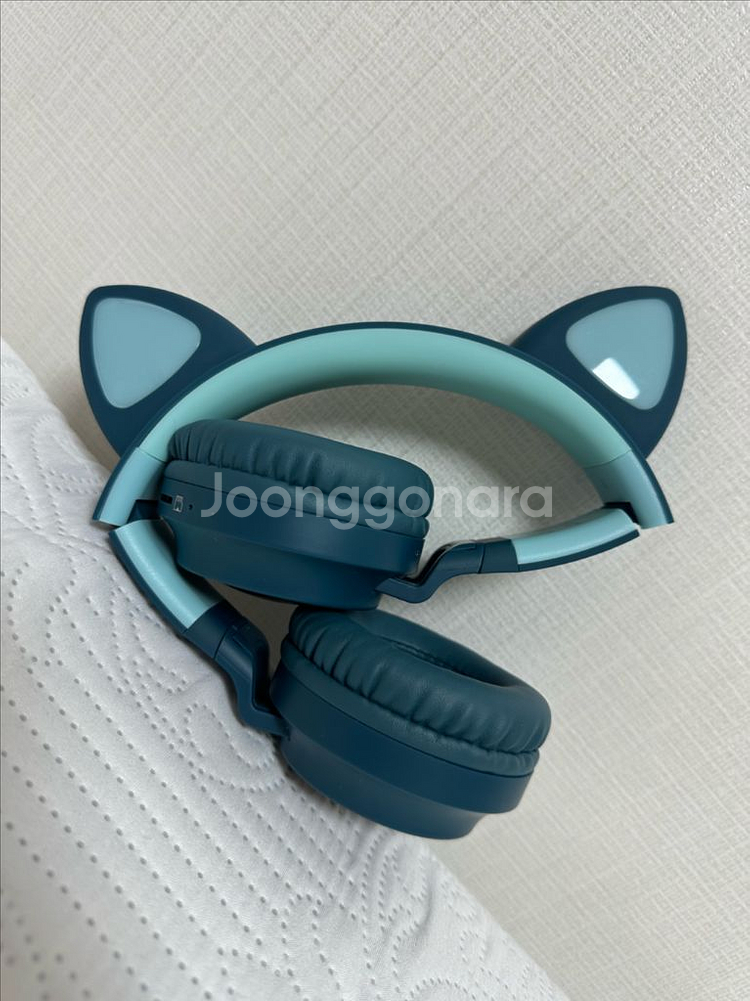 디알고 고양이귀 블루투스 어린이 헤드폰--3
