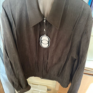 엘무드 / 닷츠 블루종 자켓 브라운 / 46