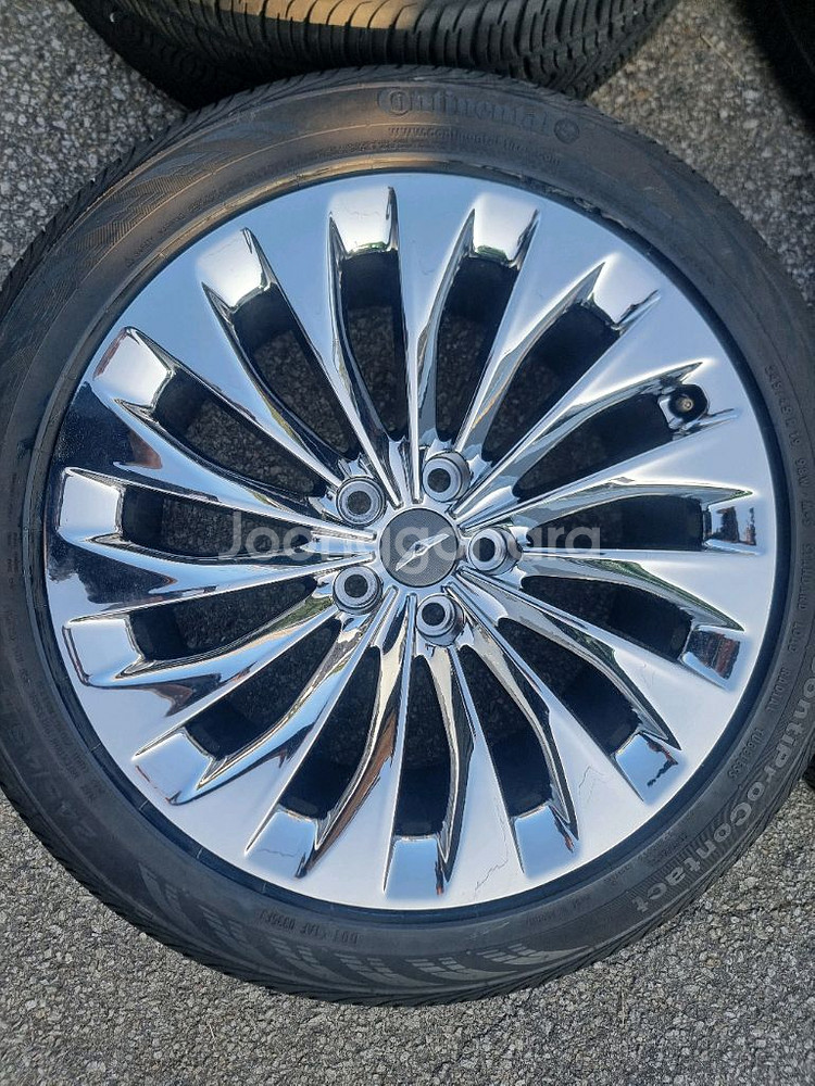 제네시스 EQ900 19인치 크롬 휠타이어 팝니다--1