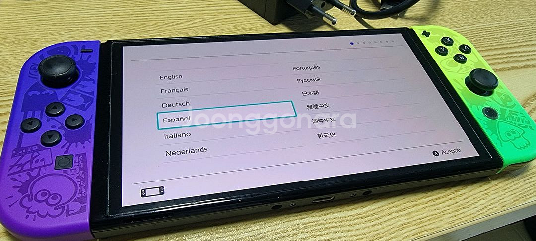 닌텐도 스위치 OLED 스플레툰3 에디션 팝니다--2