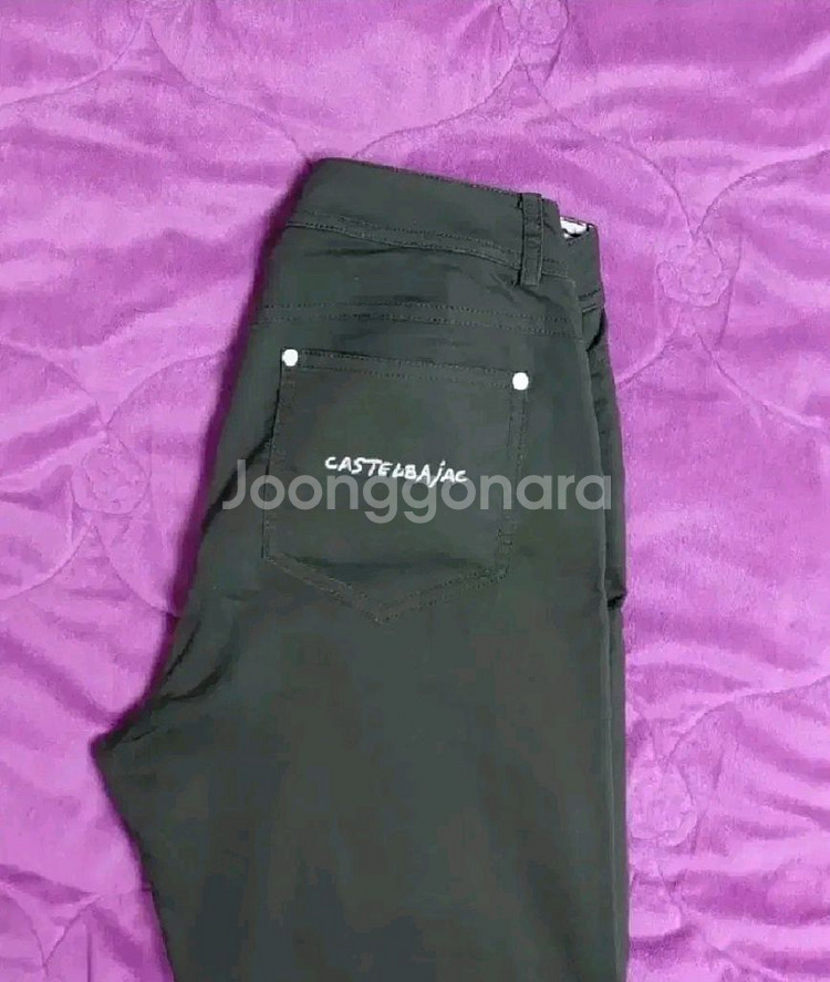 여성골프까스텔바작 봄여름바지골프팬츠 64사이즈 카키색--4