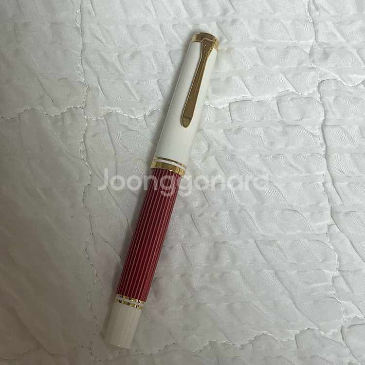 펠리칸 m600 레드화이트 만년필--0