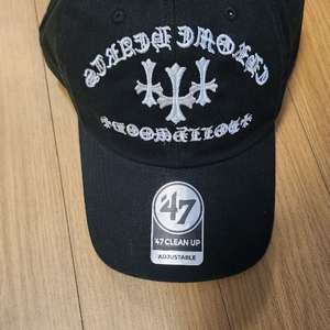nptsss 47브랜드 크롬하츠 검정 십자가 자수