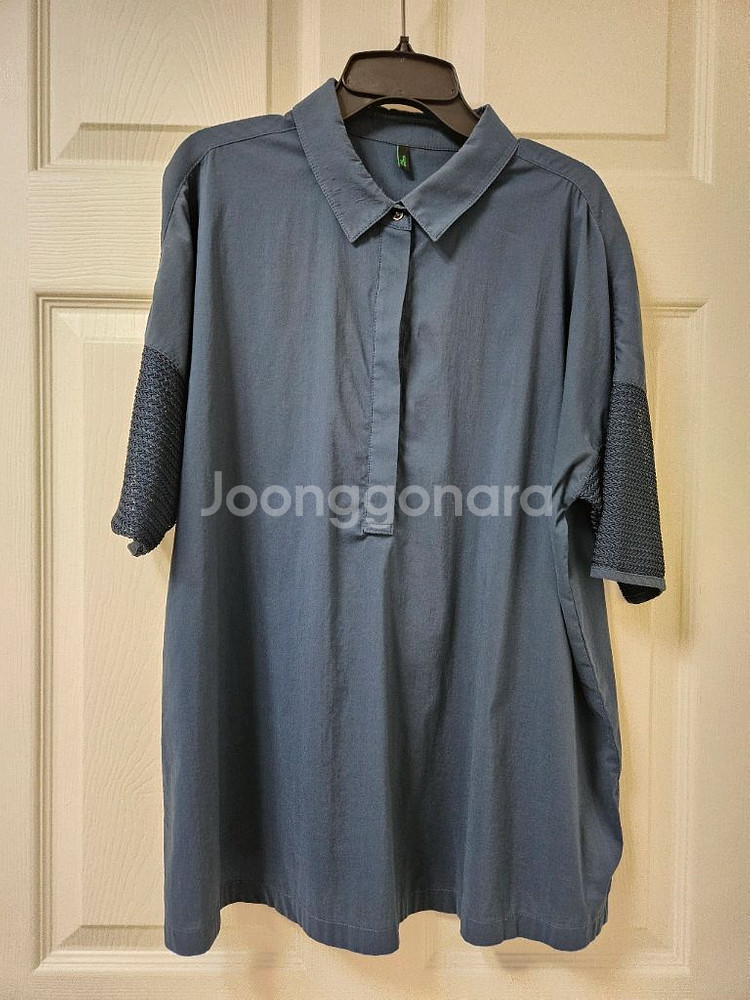 베네통 소매 디테일 티셔츠--0