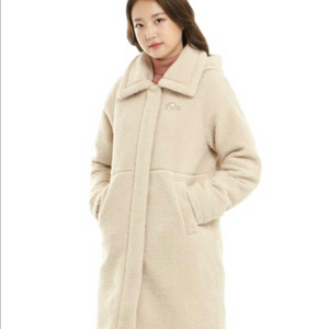 네파 후리스 롱패딩코트 아이보리