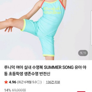 여아 수영복 루니덕 70사이즈