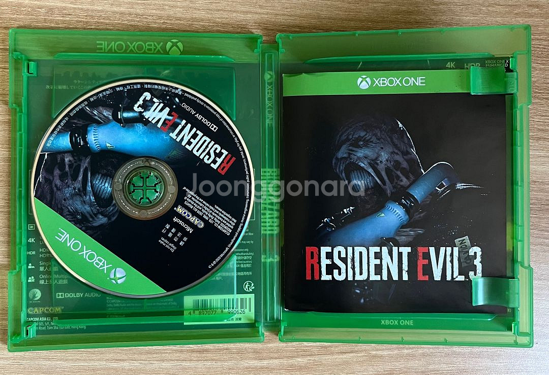Xbox RE3 레지던트 이블 바이오하자드--1