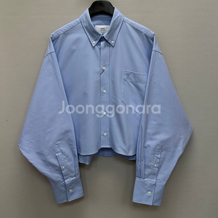 아미 여성 크롭 셔츠 ( 여성 크롭 오버핏 )--0