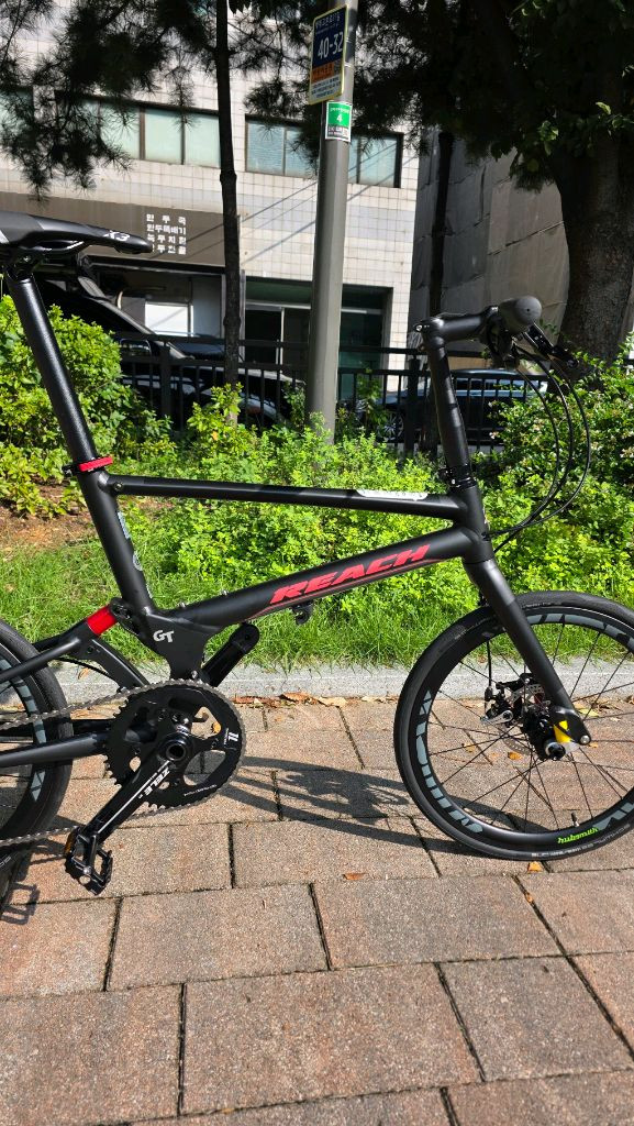 퍼시픽 리치GT 블랙 미니벨로 이미지