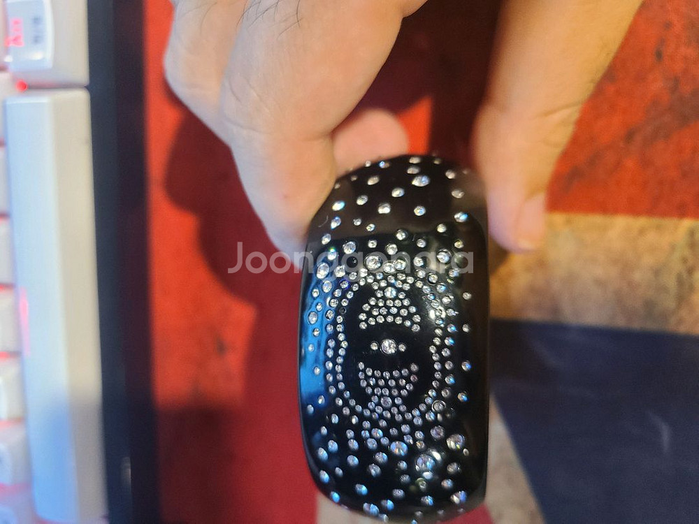 샤넬 코코 크리스탈 레진블랙 팔찌--3