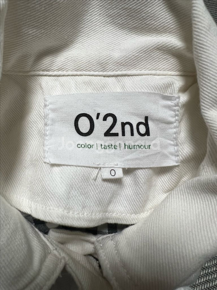 오즈세컨 화이트 데님 자켓 정품--2