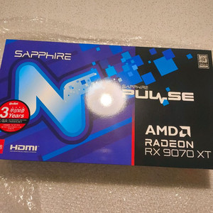 (미개봉) 사파이어 펄스 RX 9070 XT 16GB
