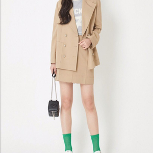 럭키슈에뜨 카라더블자켓+스커트 36 셋업
