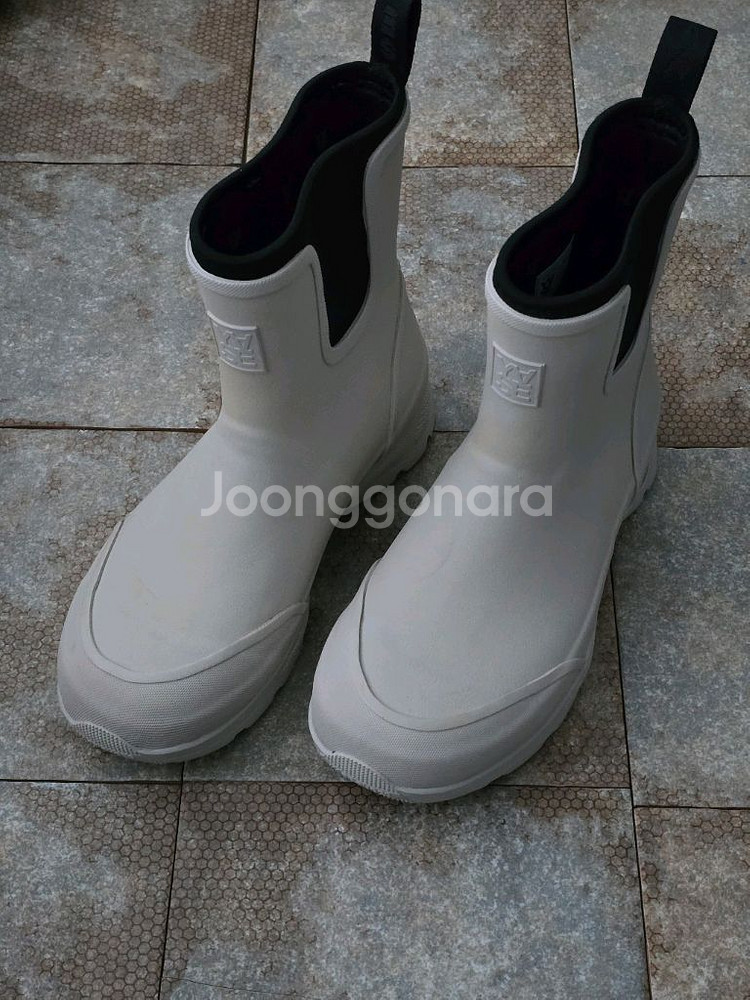 (240)야세 스포티 숏 레인부츠 크림--0