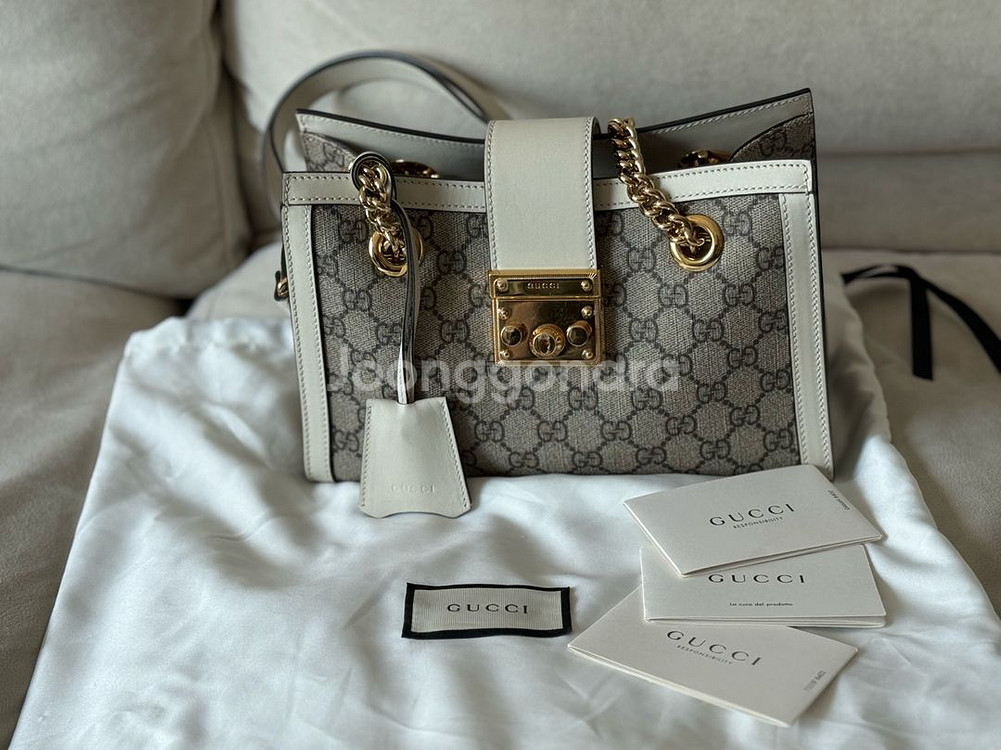 구찌 패들락 미디엄 도트백--2