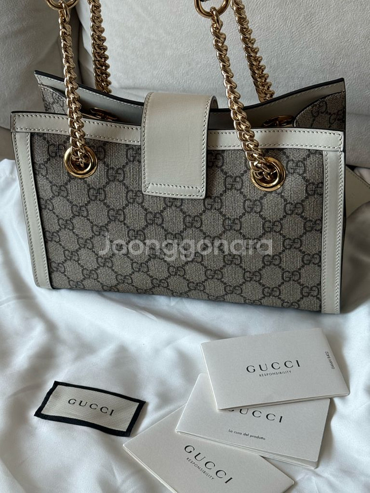 구찌 패들락 미디엄 도트백--4