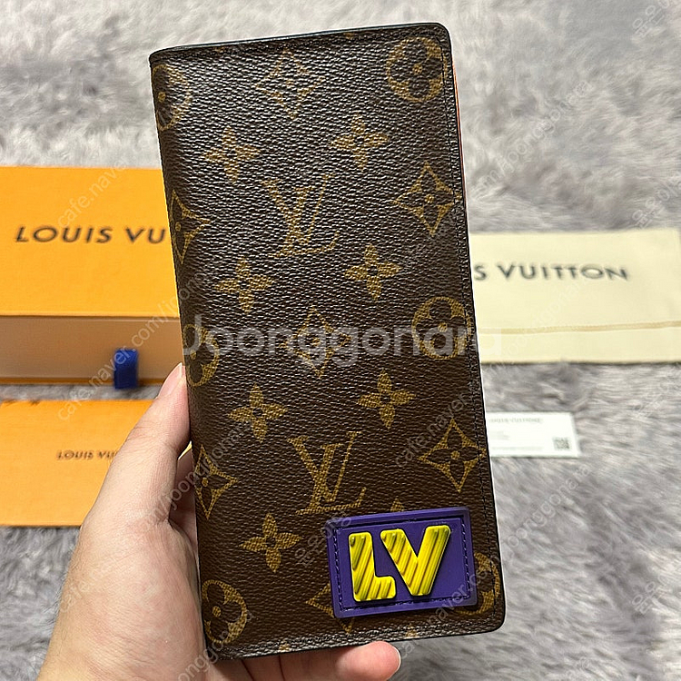 [한정판] 루이비통 LV 러버 브라짜 월릿 장지갑--0