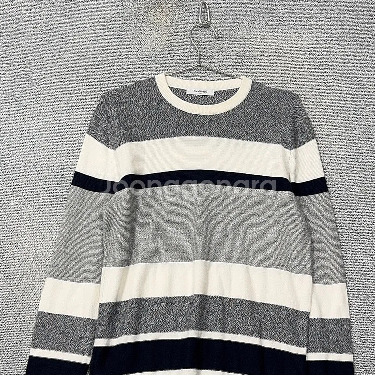 마인드브릿지 캐주얼 스트라이프 라이트 그레이니트 100--2