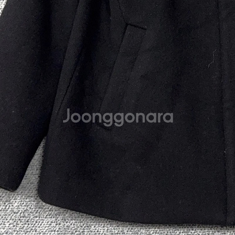 한섬 SJSJ 여성 블랙 울 후드 자켓88-98-165--2