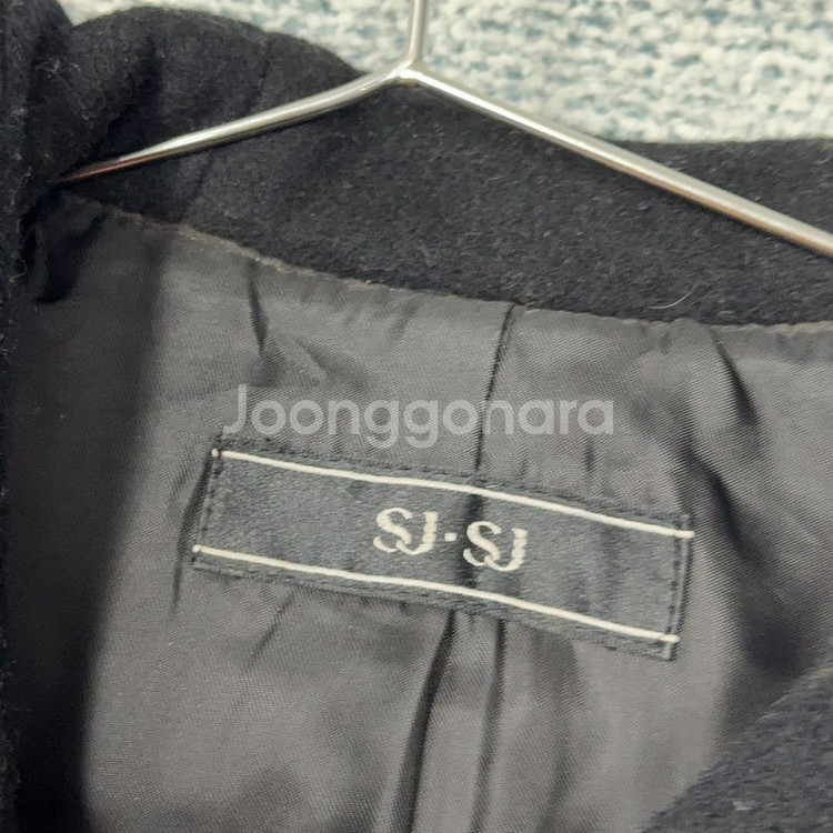 한섬 SJSJ 여성 블랙 울 후드 자켓88-98-165--3
