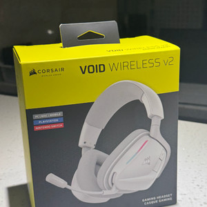 커세어 VOID v2 RGB 무선 헤드셋 (화이트)