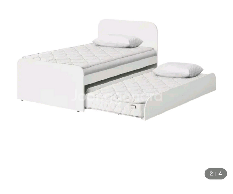 한샘키즈 슬라이딩 2층 침대 샘키즈 가드 포함--1